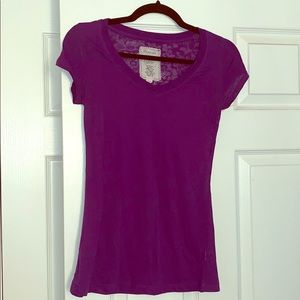 Purple semi see through tee
